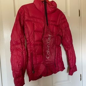 Calvin Klein packable down coat